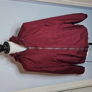 Athletic Works Maroon Hooded Jacket